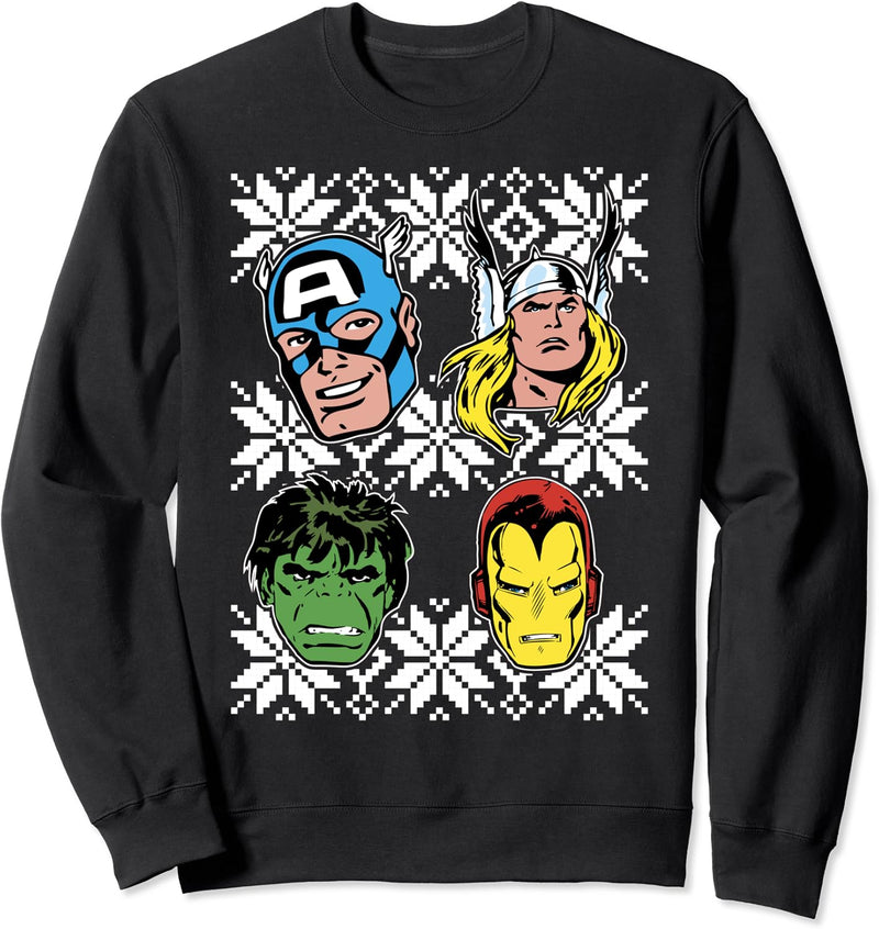 Marvel Thor Hulk Retro Weihnachten Sweatshirt