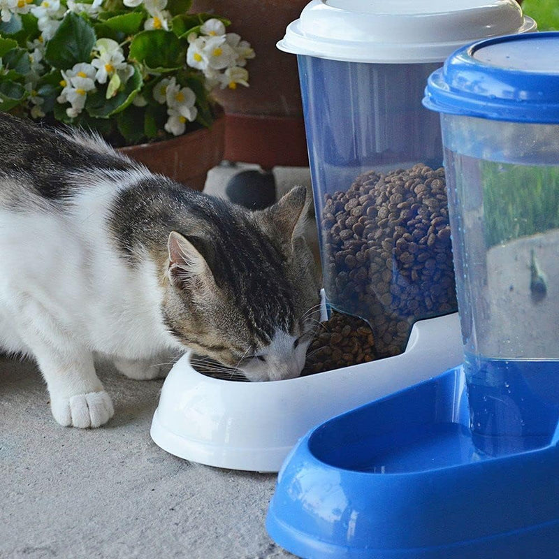 Ferplast Futterspender und Wasserspender für Hunde und Katzen Zenith und Nadir, Spender mit 3 Liter