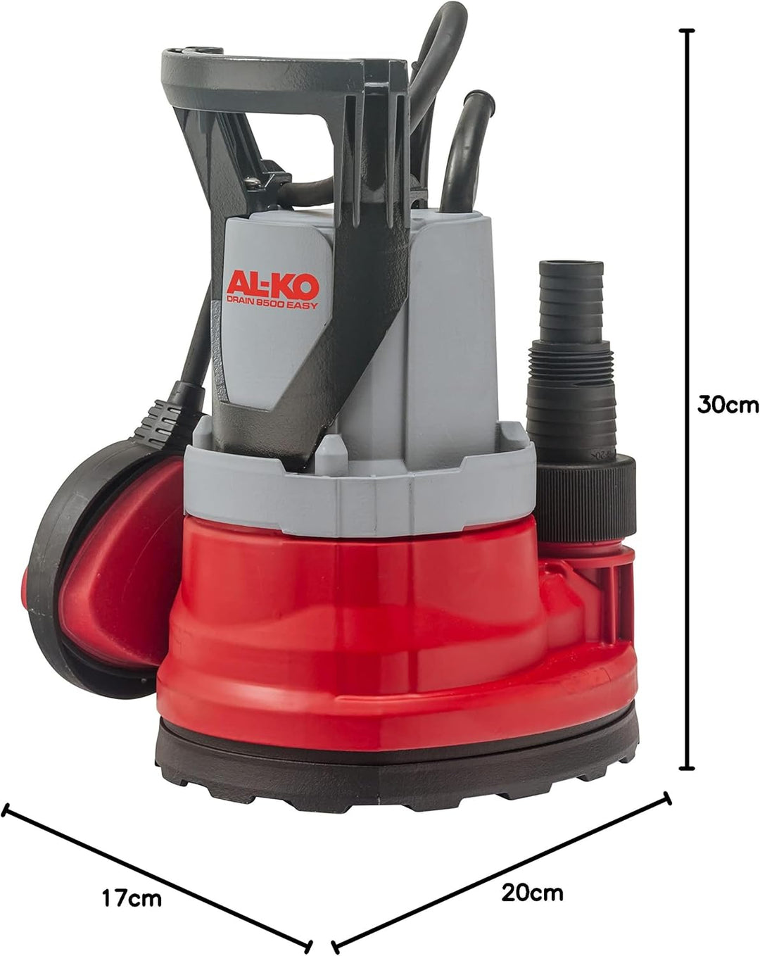 AL-KO Klarwassertauchpumpe SUB 8500 Easy, 290 W Motorleistung, max. Förderhöhe 6 m, max. Fördermenge