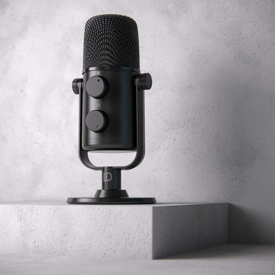 CSL - USB Mikrofon Nierencharakteristik Kondensator Computer PC Mikrofon mit Ständer, Popfilter, Tis