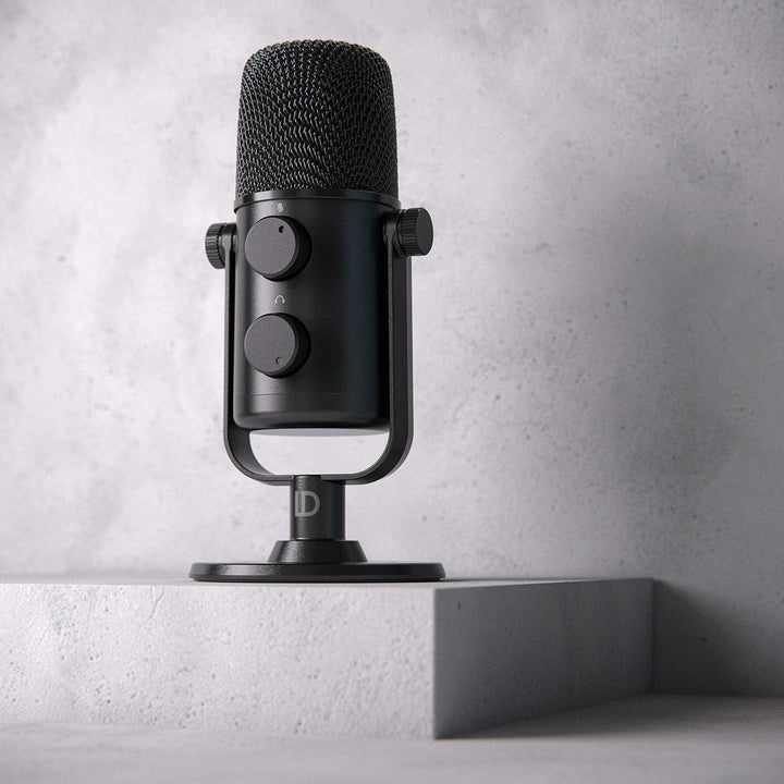 CSL - USB Podcast Mikrofon Set - Computer Kondensatormikrofon mit Ständer – PC Mikro 20 Hz bis 20 kH