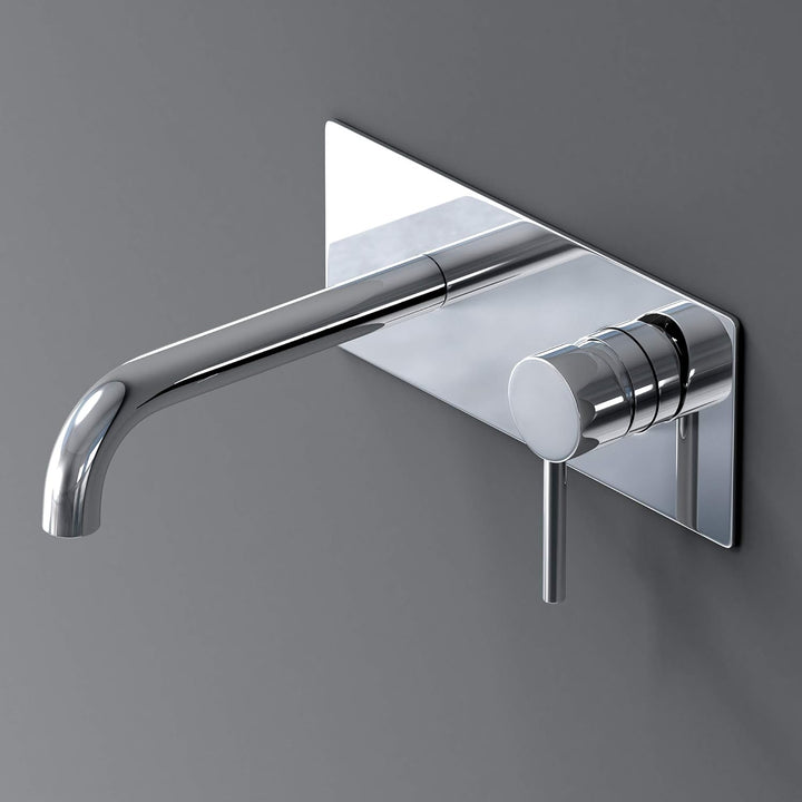 Mai &amp; Mai Wandarmatur WA112 Armatur in silber edel verchromt Waschbeckenarmatur inkl. Einbaukörper W