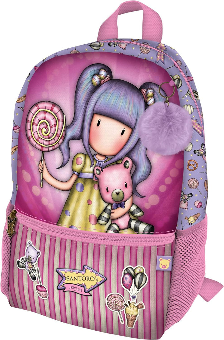 Santoro Unisex Kinder 1111GJ04 Gorjuss Fairground First Prize Mini-Rucksack, 26 x 34 x 11,4 cm, viol