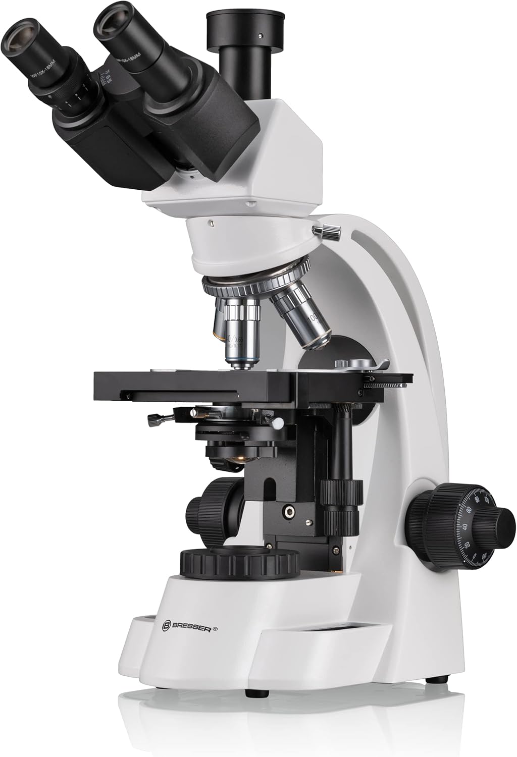 Bresser trinokulares Durchlicht Mikroskop BioScience Trino 40x-1000x Vergrösserung & Mikroskop Objek