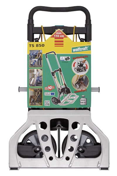 Wolfcraft TS 850 Transportsystem 5501000 / Komfortable & klappbare Sackkarre für Lasten bis zu 100 k