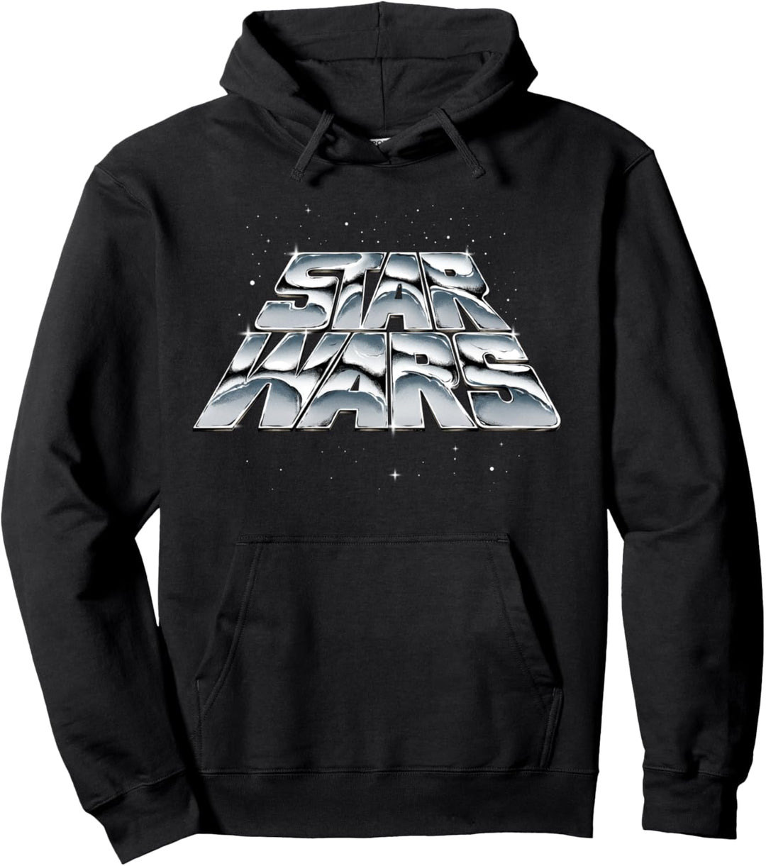 Star Wars Slanting Chrome Logo Pullover Hoodie
