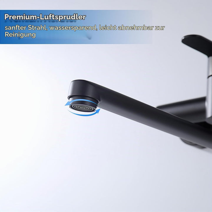 Decaura Wand Küche Wasserhahn, Küchenarmatur Wandmontage Mischbatterien Armatur, Wandarmatur Spültis