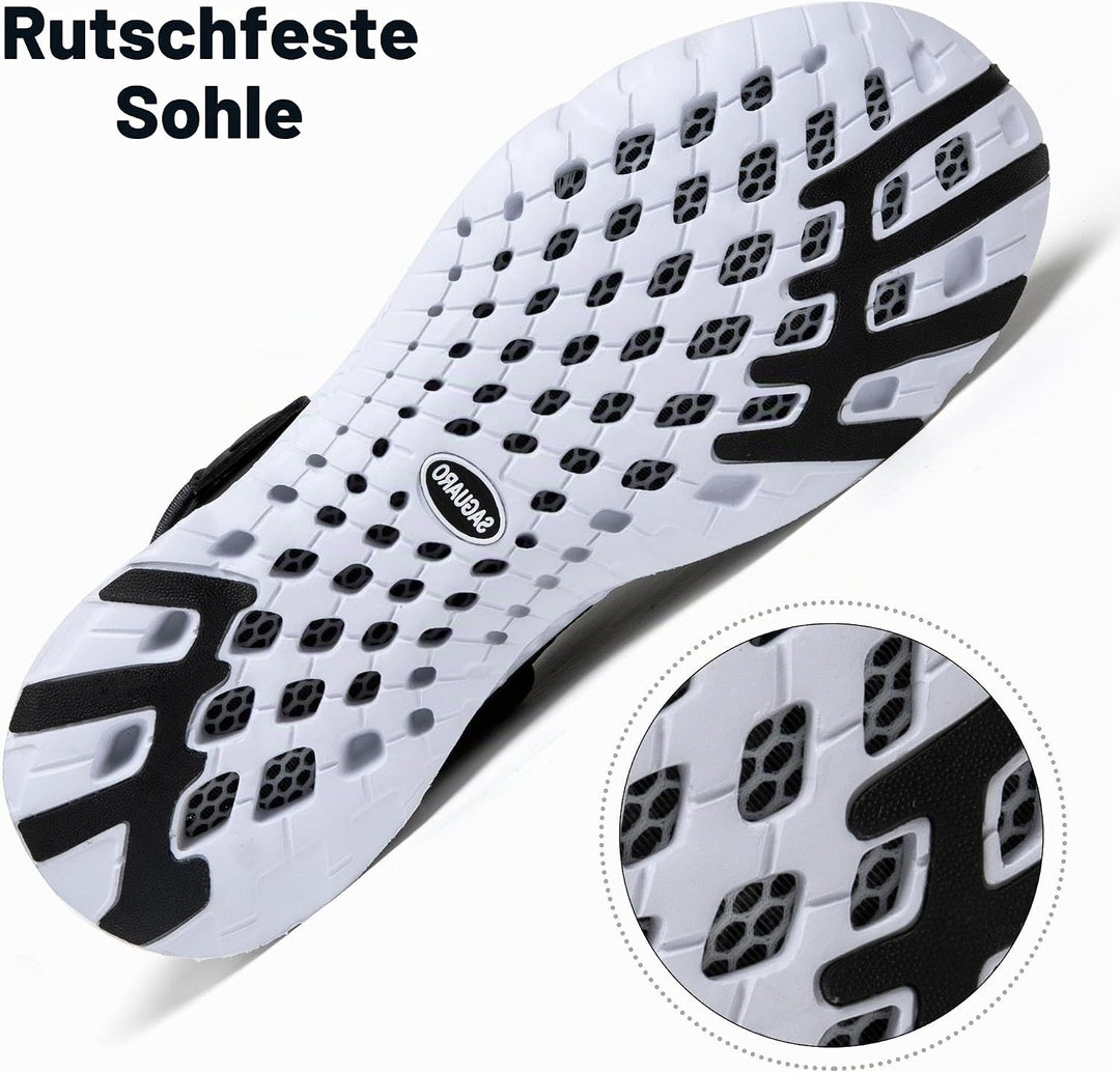 SAGUARO Sommer Clogs Herren Gartenschuhe Damen Hausschuhe Leicht Pantolette rutschfest Badelatschen