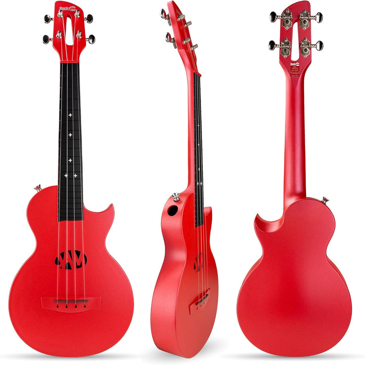 RockJam Carbon Fibre Ukulele with Case rot, rot