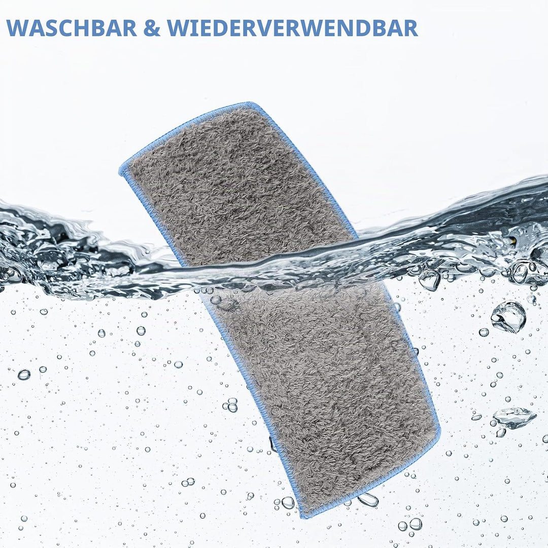 Sgizoku Waschbare Wischtücher für iRobot Braava M6 Serie,8 Wiederverwendbare Mop-Pads für iRobot Bra