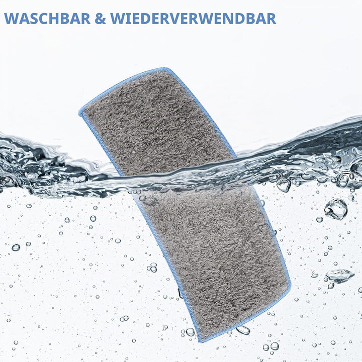 Sgizoku Waschbare Wischtücher für iRobot Braava M6 Serie,8 Wiederverwendbare Mop-Pads für iRobot Bra