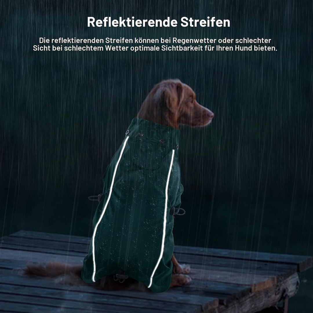 Wasserdichter Hundemantel, Regenschutz Hund Regenjacke Hunderegenmantel Einstellbare wasserdichte Ha