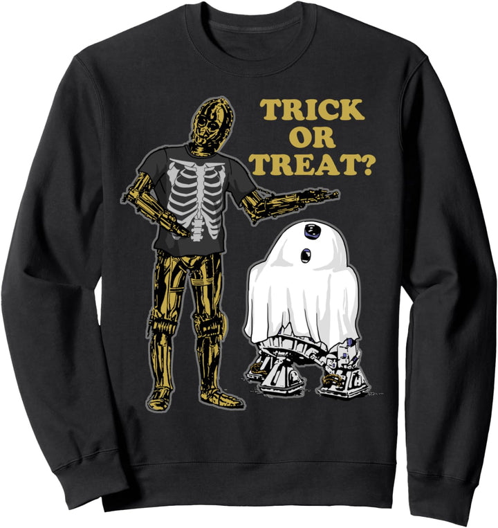 Star Wars R2-D2 & C-2PO Trick Or Treat Ghost Sweatshirt