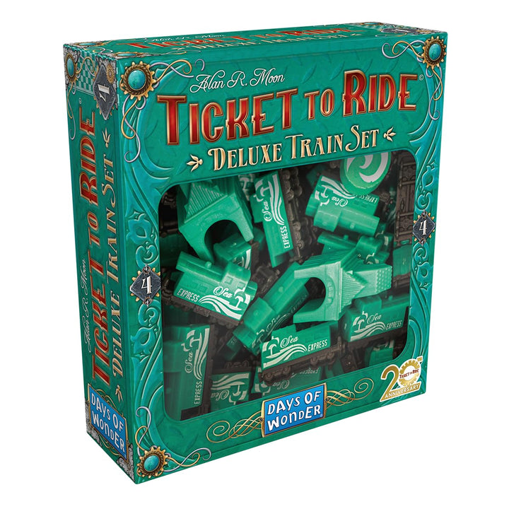 Days of Wonder, Zug um Zug – Deluxe Train Sets, 1 Set in Grün, Erweiterung, Familienspiel, Brettspie