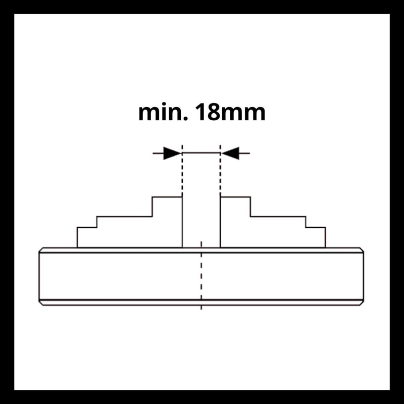 kwb by Einhell Vierbackenfutter für Drechselmaschine (Drechselmaschinen-Zubehör, passend für Drechse