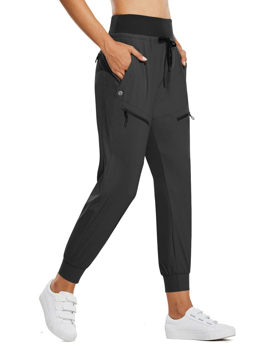 BALEAF Damen Cargo Jogginghose Leichte Wanderhose Atmungskativ Schnelltrocknend Workout Lounge Casua