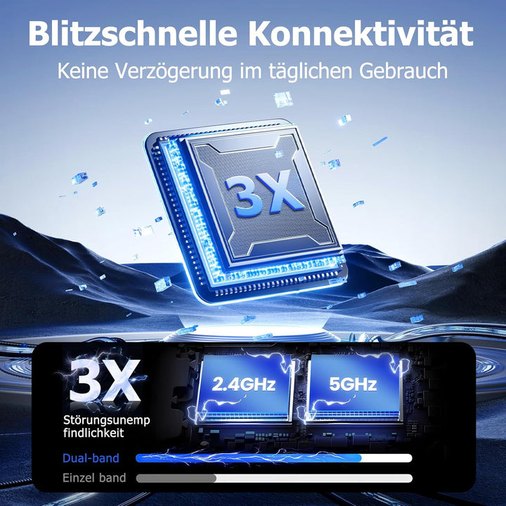 Wireless Carplay Adapter Für iPhone, Wandelt Kabelgebundenes Carplay in Kabelloses Um, Plug & Play,M