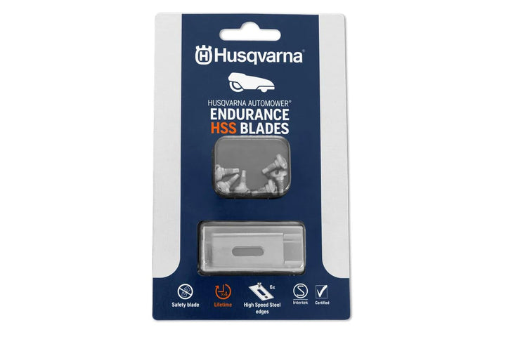 Husqvarna Automower® Endurance Pro Messer – 6er-Pack aus Hochgeschwindigkeits-Kohlenstoffstahl, 4-Ka
