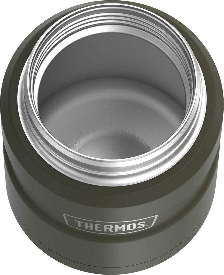 Thermos SK3000AGTRI4 King Food Jar mit Klapplöffel, Edelstahl, Armeegrün Armee-grün, Armee-grün