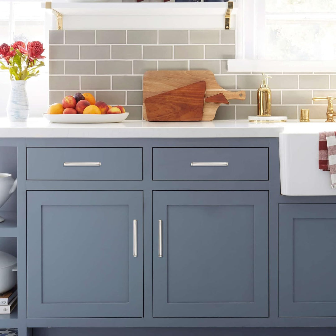 20 Stück goldenwarm Schrankgriffe Edelstahl Küchengriffe Edelstahl Gebürstet Möbelgriffe Vintage Gri