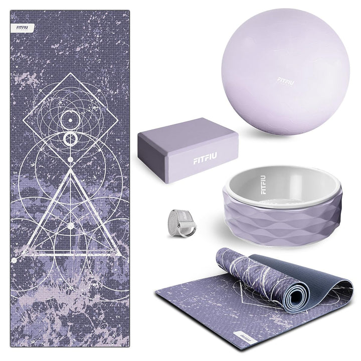 Fitfiu Fitness – Set Violett 5 Zubehörteile, Violett 5 Zubehörteile