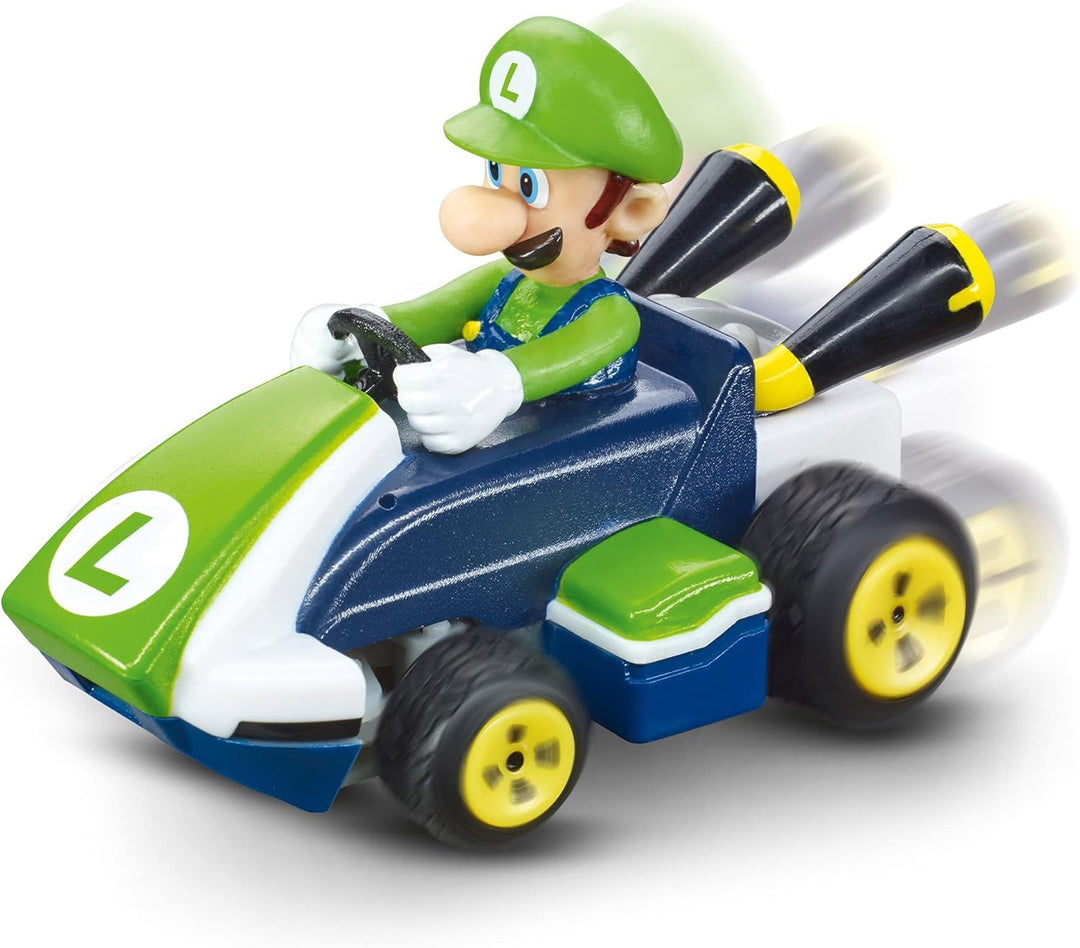 Carrera RC Fahrzeug Mario Kart Tabletop Racing Set | RC-Karts von Mario &amp; Luigi – 6,2 cm mit 2,4-GHz