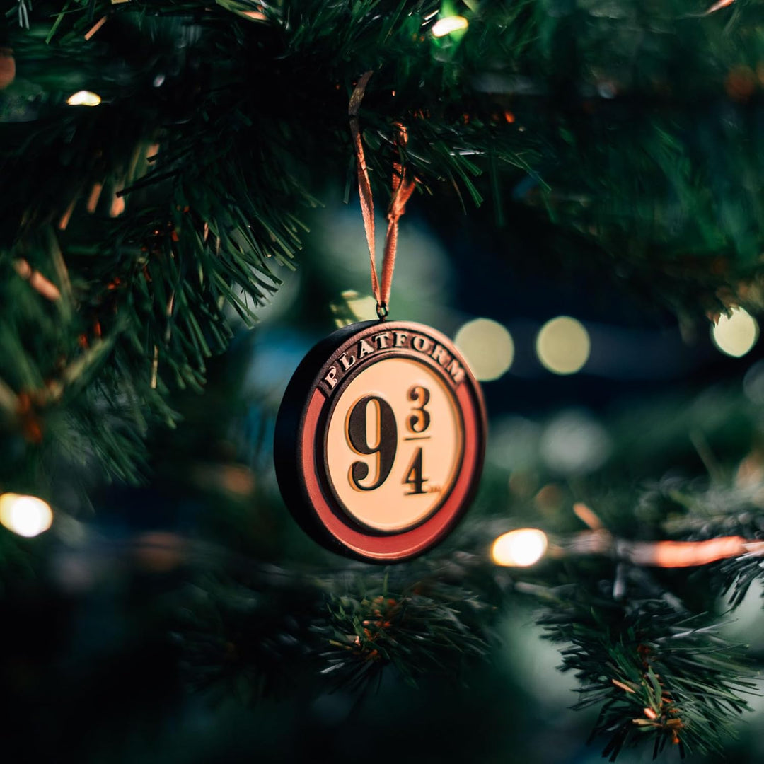 Grupo Erik Christbaumschmuck Figuren Set Der Sprechende Hut, Gleis 9 3/4 und Hedwig 3 Weihnachtsanhä