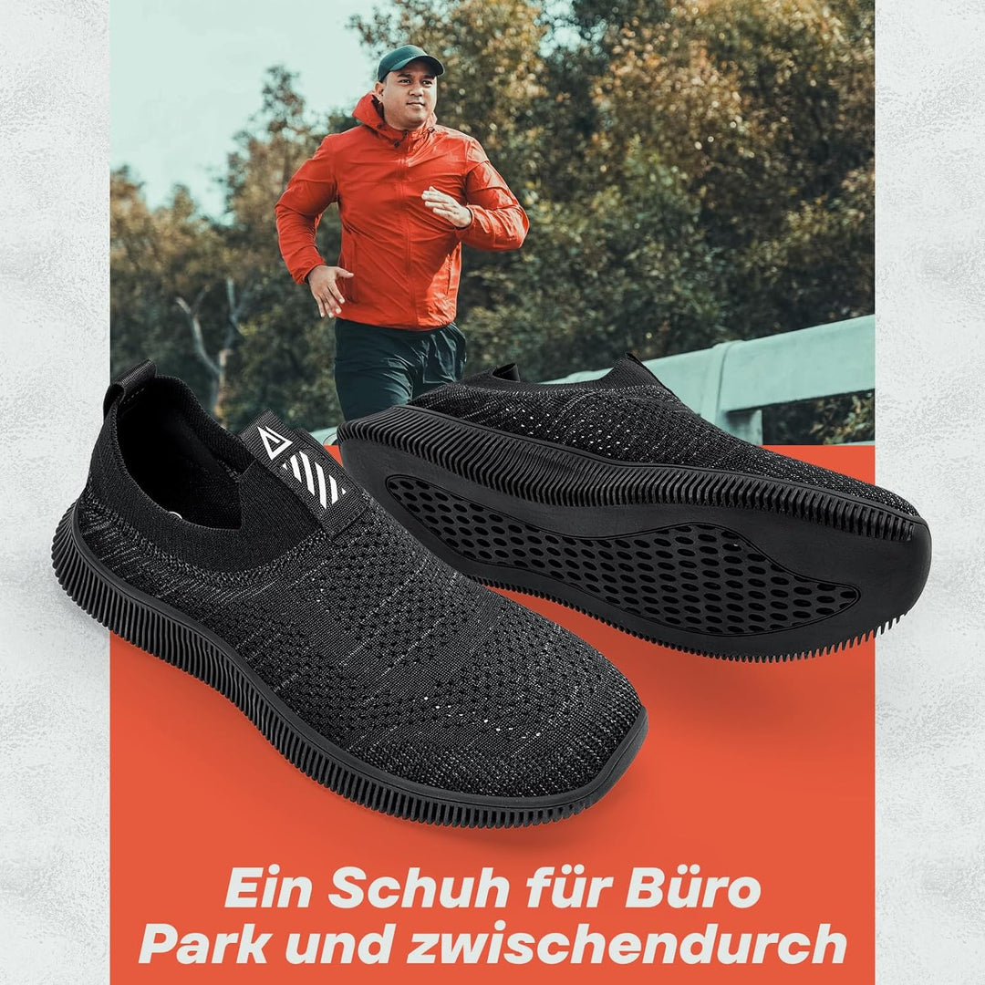 MrToNo Slip On Sneakers Herren Damen Turnschuhe Sportschuhe Fitness Sporthalle Freizeitschuhe Atmung