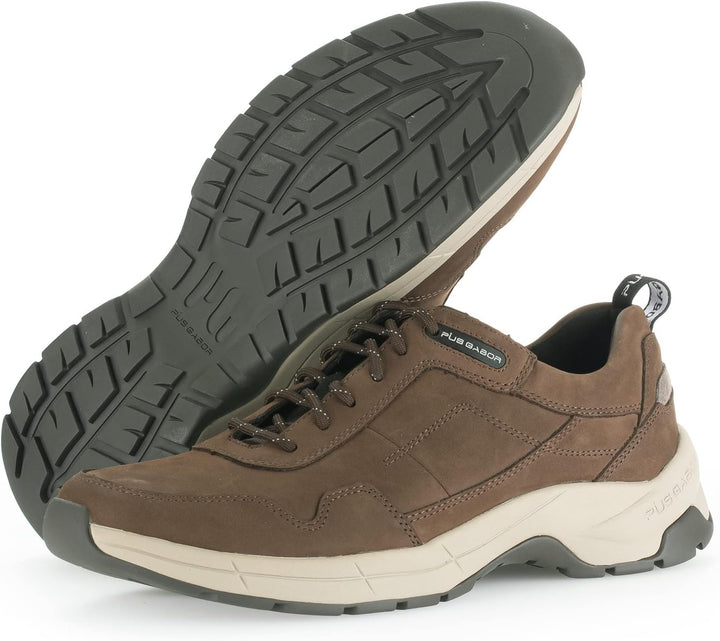 Pius Gabor Herren Sneaker Low,Halbschuhe,zertifiziertes Leder,Wechselfussbett 41 EU Braun Espresso 2