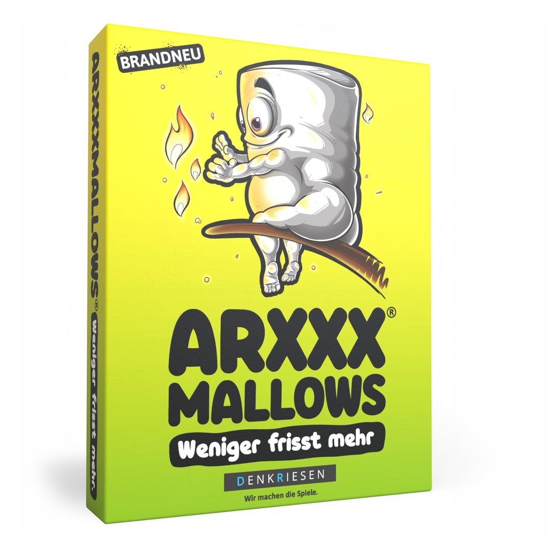 DENKRIESEN - ARS*HMALLOWS – Weniger frisst mehr. In der Premiumbox | Kartenspiel | Ab 9 Jahren | 2-6