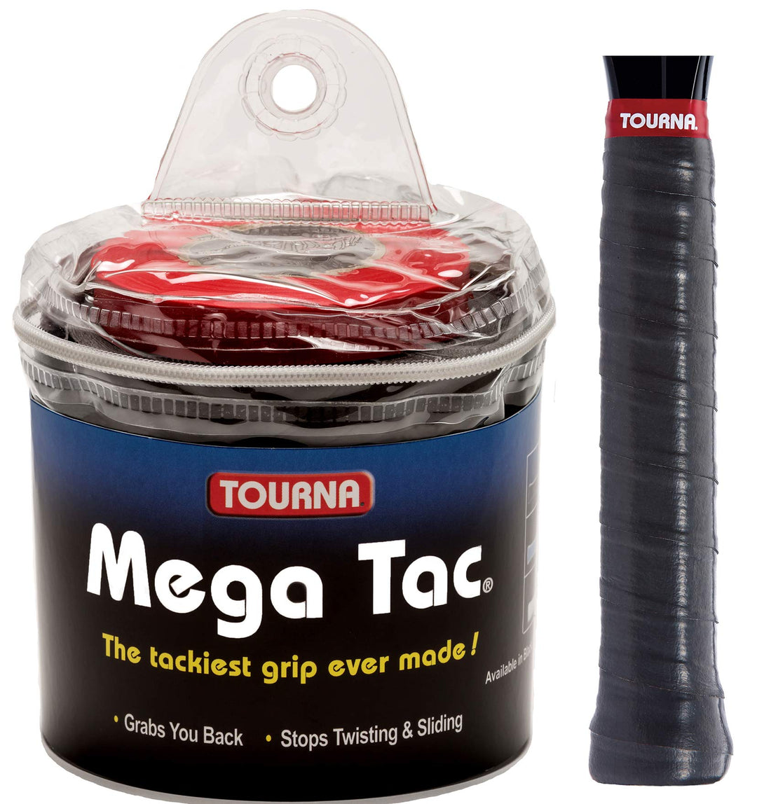 Zipper Box von 30 auf Grips – Mega Tac 30 Griffbänder Single Schwarz, 30 Griffbänder Single Schwarz