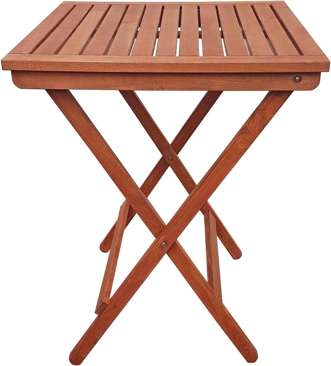 Erst-Holz Klappbarer Gartenstuhl X-Stuhl dunkel mit grünem Stoff V-10-216-04, Stühle:Einzelstück mit