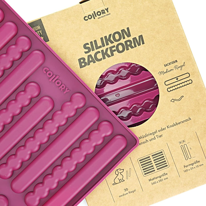 Collory® Silikon Backmatte Hundekekse Sticks (16 cm), Knabberstangen, Kaustangen als Hundesnack, Rie