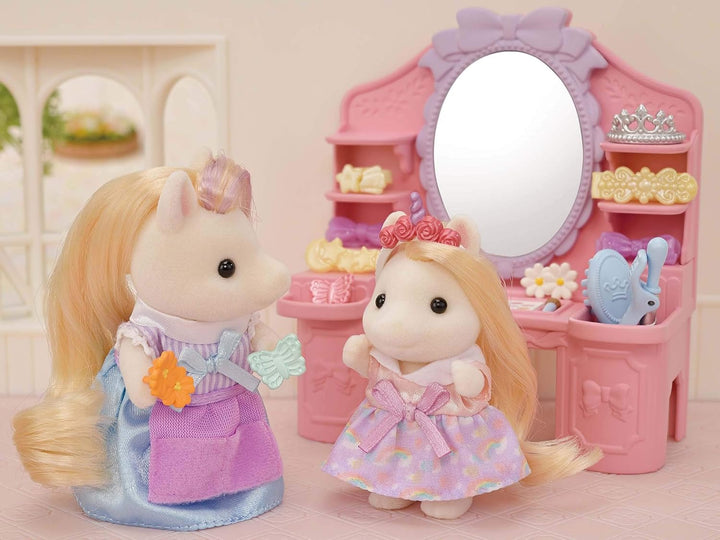Sylvanian Families 5642 Pony Friseursalon mit Figur - Puppenhaus Spielset