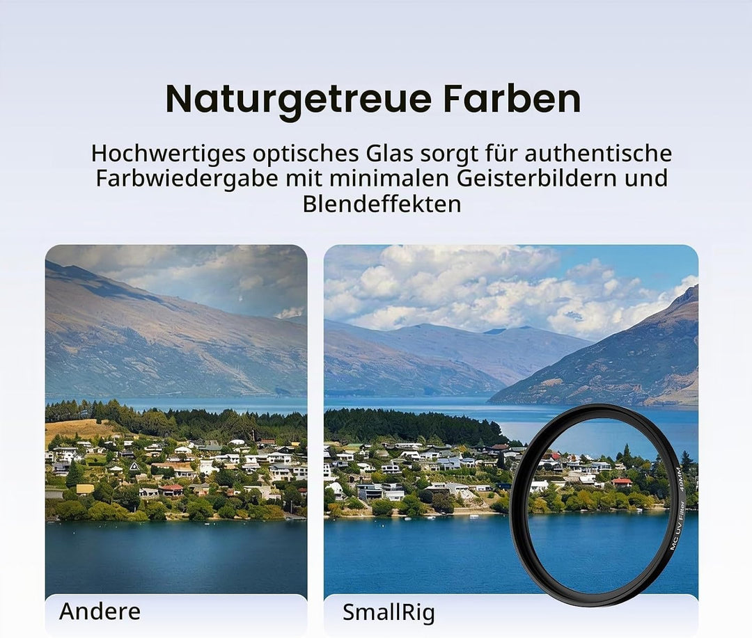 SMALLRIG UV-Filter mit Gegenlichtblende für FUJIFILM X100VI / X100V, UV-Filter mit 99% Lichtdurchläs