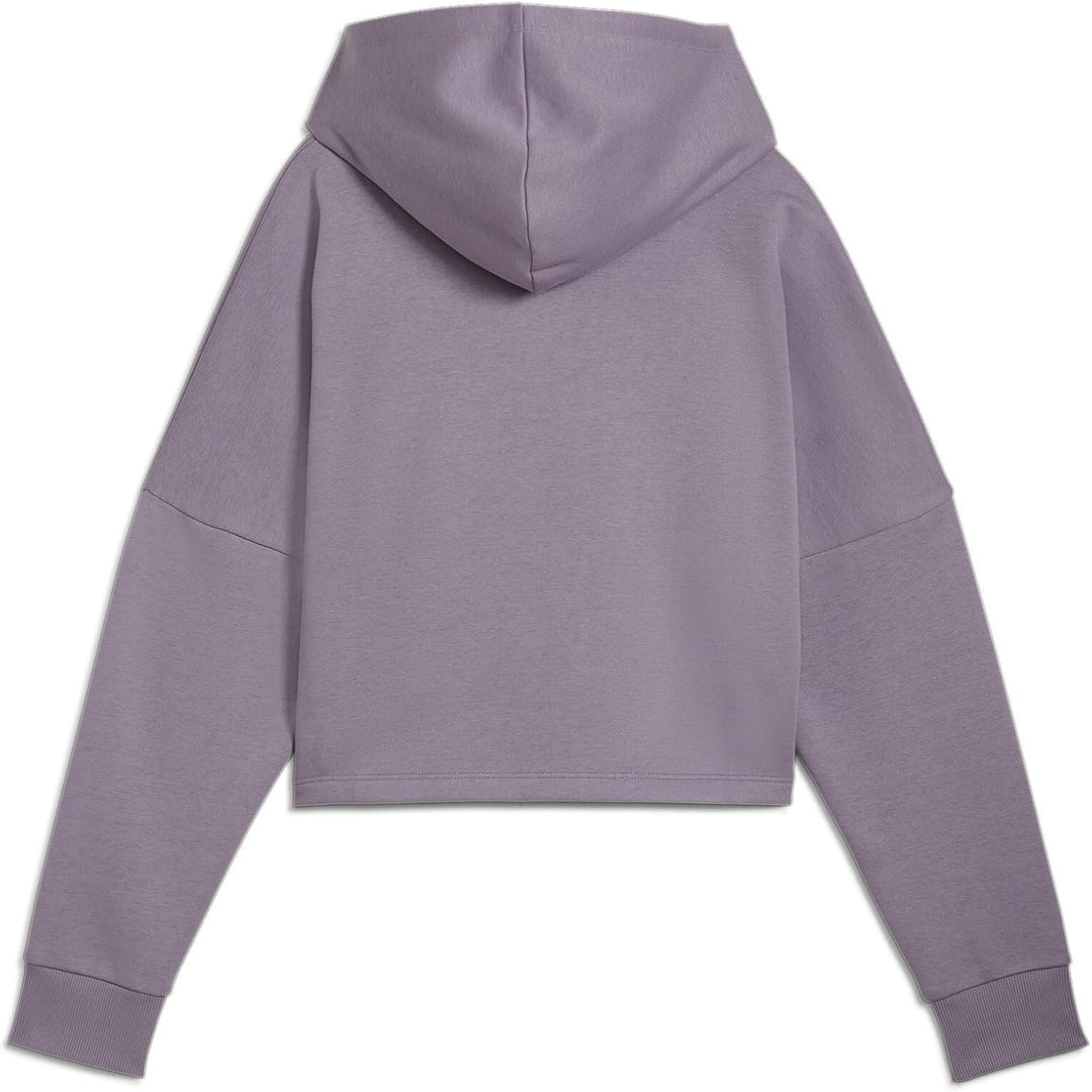 PUMA Mädchen ESS Logo Cropped Hoodie G Sweat 104 Pale Plum, 104 Pale Plum