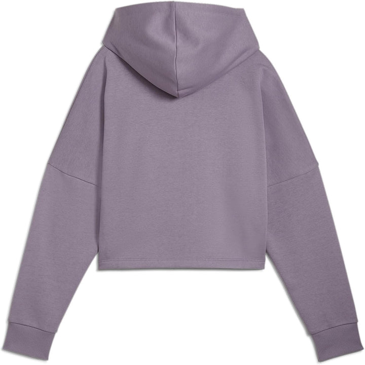 PUMA Mädchen ESS Logo Cropped Hoodie G Sweat 104 Pale Plum, 104 Pale Plum