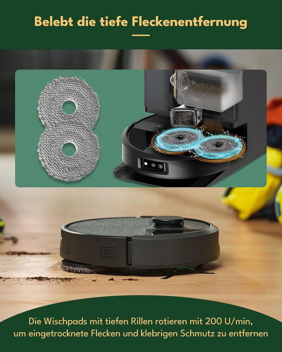 505 Combo Zubehör für iRobot Roomba Plus 405/505 Combo Robot Staubsauger, 24 Stück 405 Combo Ersatzt