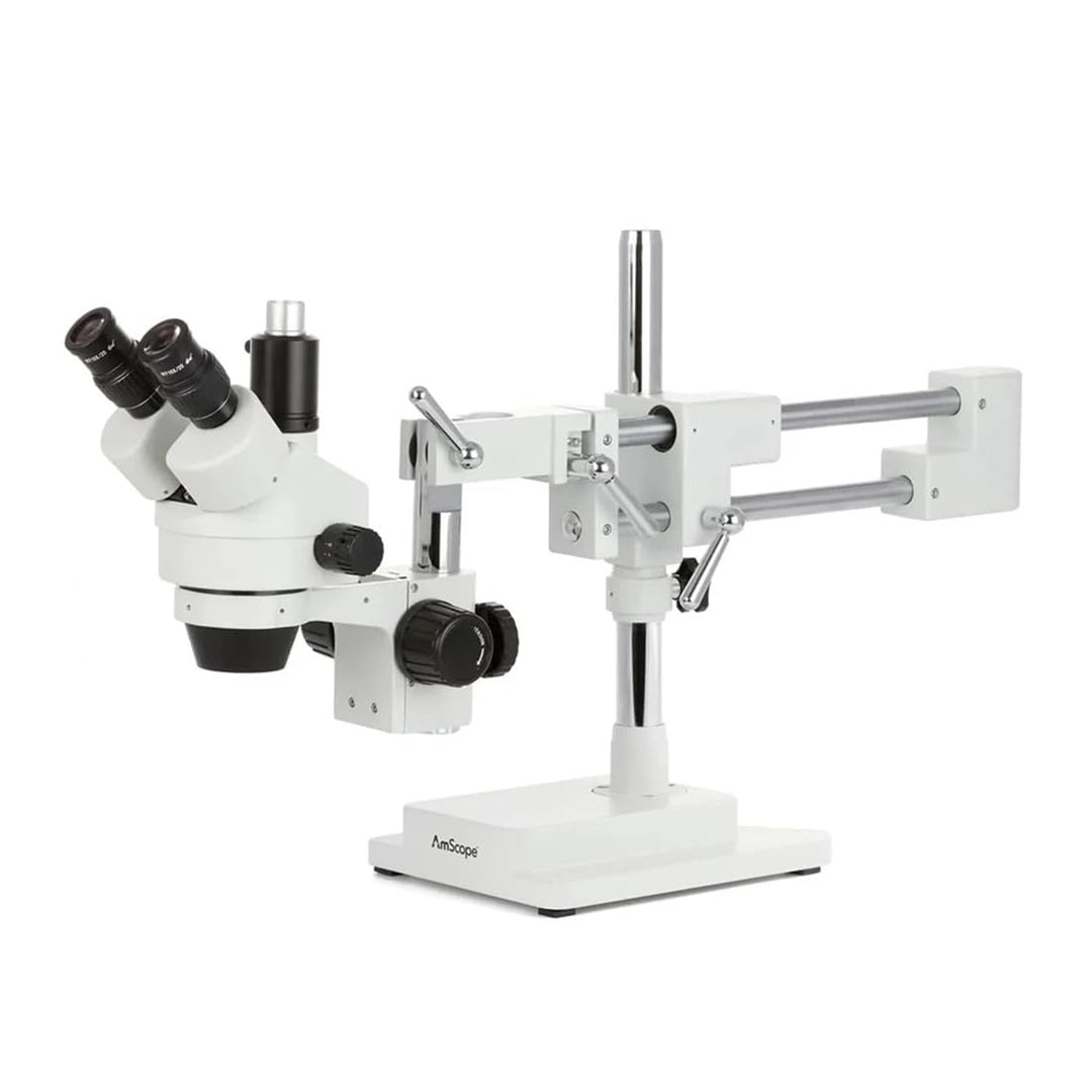 AmScope SM-4TPZ Professionelles Trinokulares-Stereo-Zoom-Mikroskop mit Gleichzeitiger Fokussteuerung