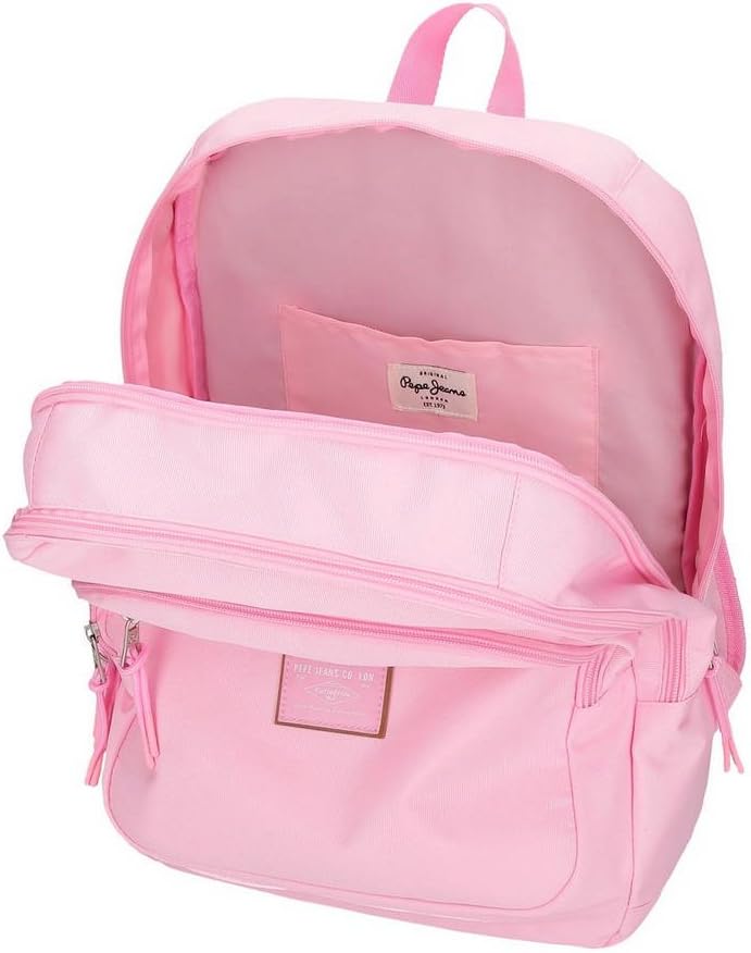 Pepe Jeans Cross Doppelfach-Rucksack Rosa 30,5x44x15 cms Polyester 20.13L Rucksack 44 Rosa, Rucksack