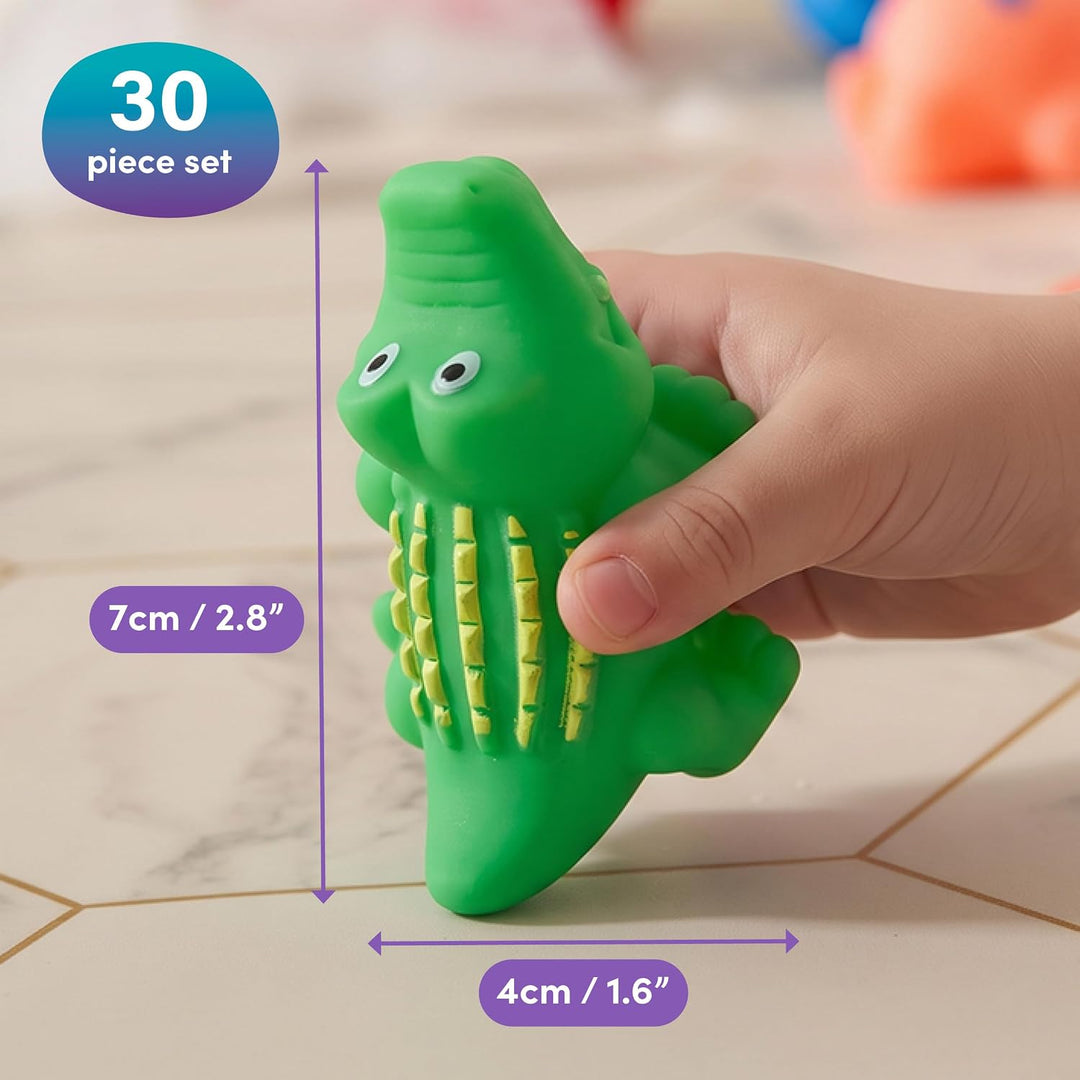 THE TWIDDLERS 30 Stück Wasserspritztiere Badespielzeug für Babys & Kleinkinder - BPA-frei