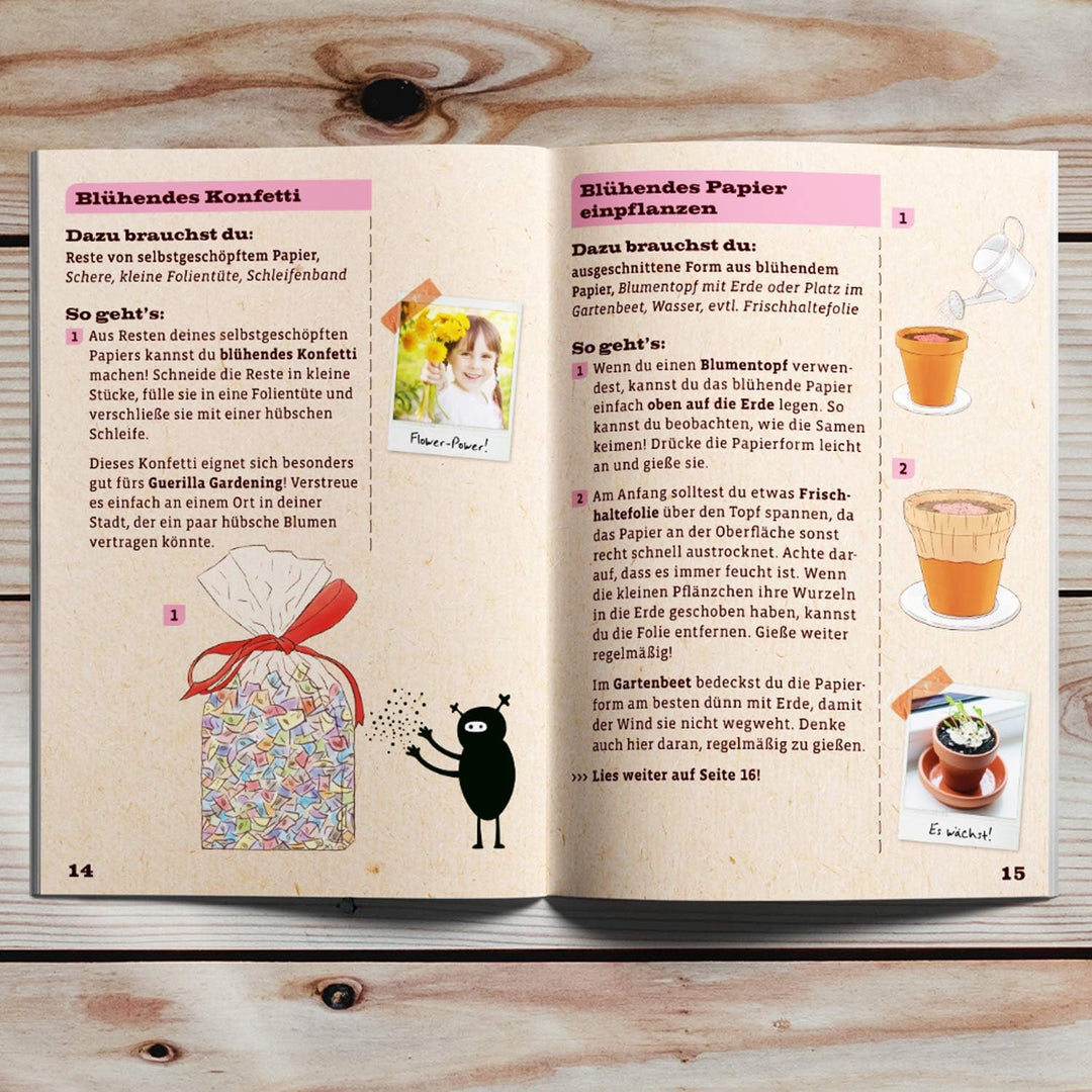 Kosmos 604202 AllesKönnerKiste Blühendes Papier. DIY-Bastelset für Mädchen und Jungen ab 8 Jahren, S