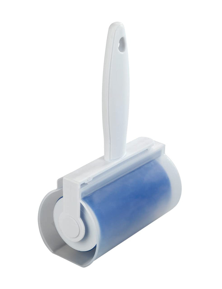 WENKO Dauerkleiderrolle Easy mit Hülle - Fusselrolle, abwaschbar, Polypropylen, 6.5 x 19.5 x 6.5 cm,