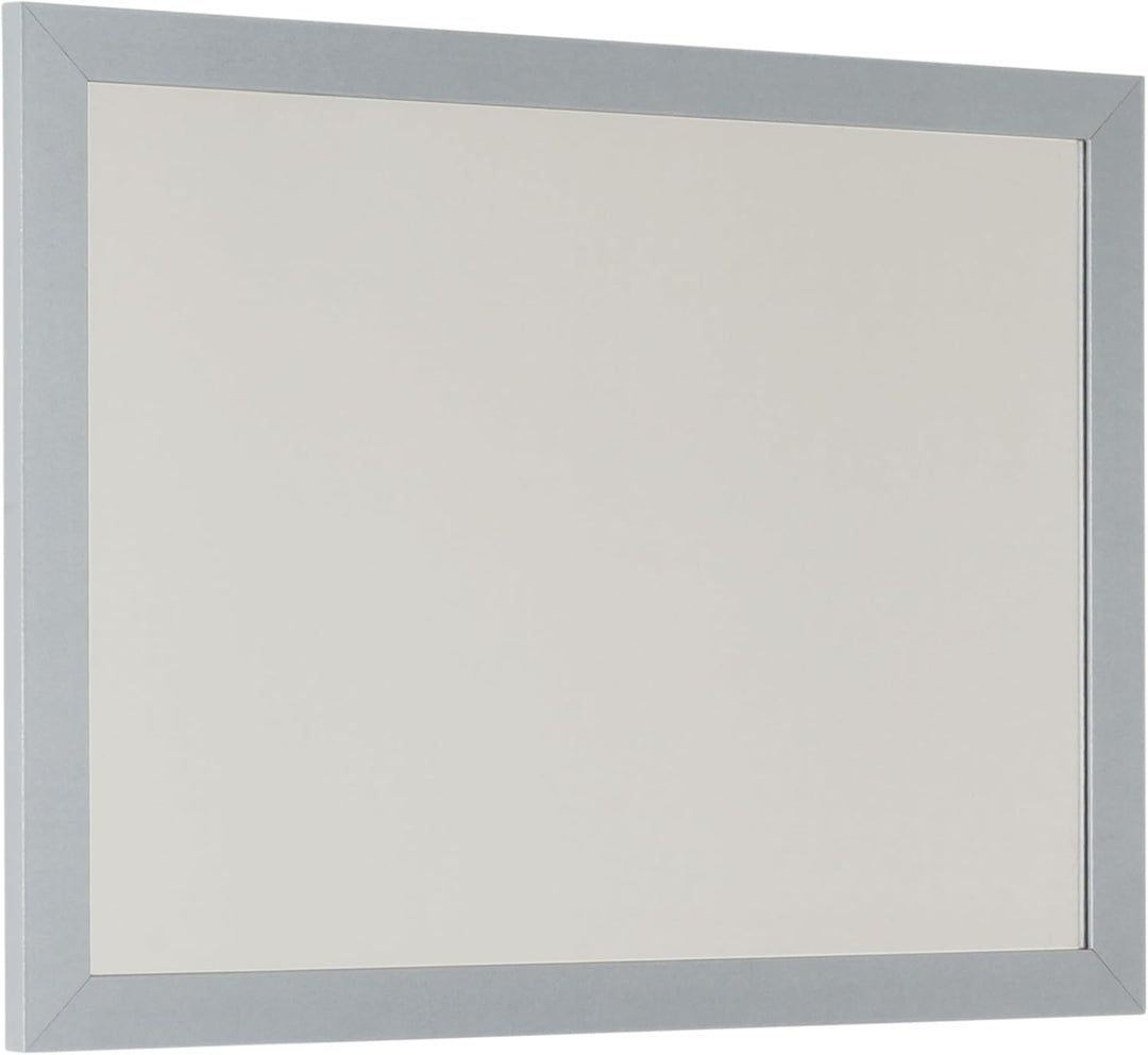 Bi-Office Blokko Whiteboard, MDF Rahmen, lackierter Stahl, 34 mm dicker, grau/silber, Whiteboard