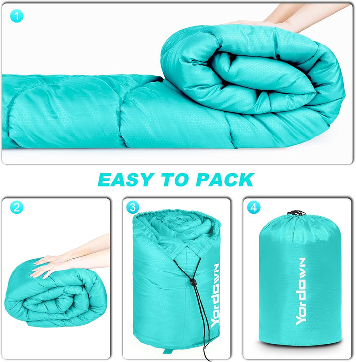 Schlafsack Outdoor Camping für Erwachsene Kinder, Schlafsäcke Sommer Winter 3-4 Jahreszeiten, Decken