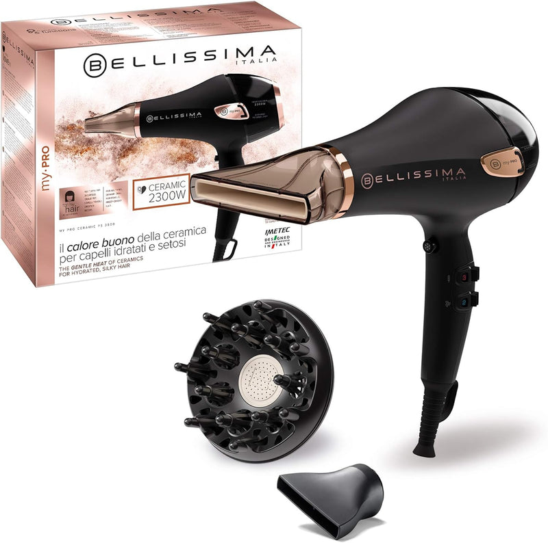 Bellissima My Pro Ceramic P5 3800 Professioneller Haartrockner für weiches und strahlendes Haar, Ker