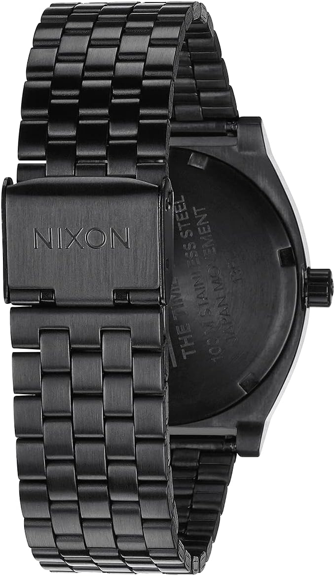 Nixon Time Teller Armbanduhr Analog Quarz All Schwarz, All Schwarz