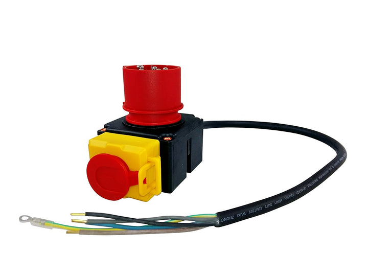 BUZE Original KEDU KOA7 Geräteschalter Maschinenschalter 380/400 V 3 Phasen mit 0,6 m Kabel und Phas