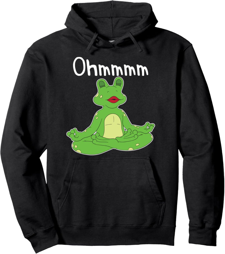 Yogi Frosch Meditation Entspannung Ohmmm Yogalehrerin Yoga Pullover Hoodie