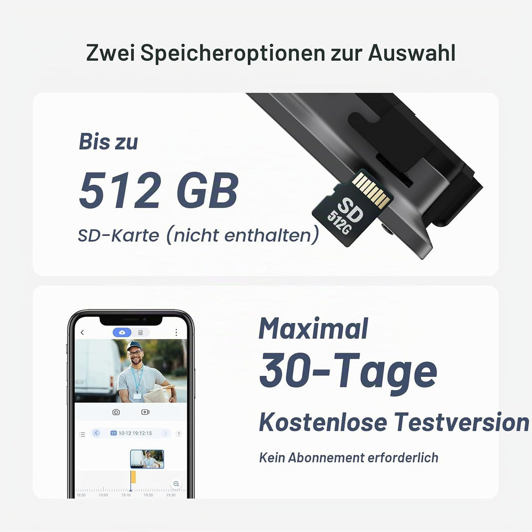 EZVIZ 4K AI Smart Gucklochkamera Kabelloser Türspion, Gesichtserkennung Menschenerkennung, 155° Weit